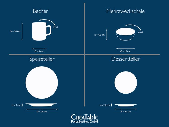 Productafbeelding CreaTable Uno (4 Stuk)