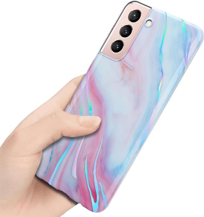 Image du produit Cadorabo Couverture IMD TPU Marbre coloré (Samsung Galaxy S21 5G)