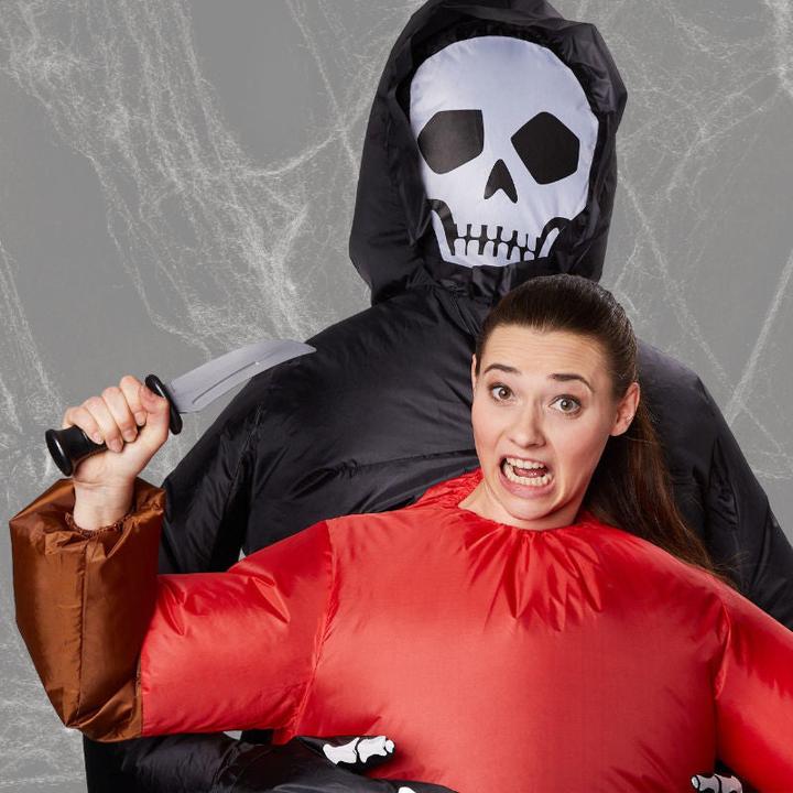 Image du produit Hermex Fantôme Costume gonflable Halloween Grim Reaper Slenderman (Taille unique)