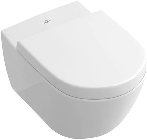 Villeroy & Boch WC basso Subway 2.0 DirectFlush, bordo aperto, bianco, montaggio a parete con rivestimento.