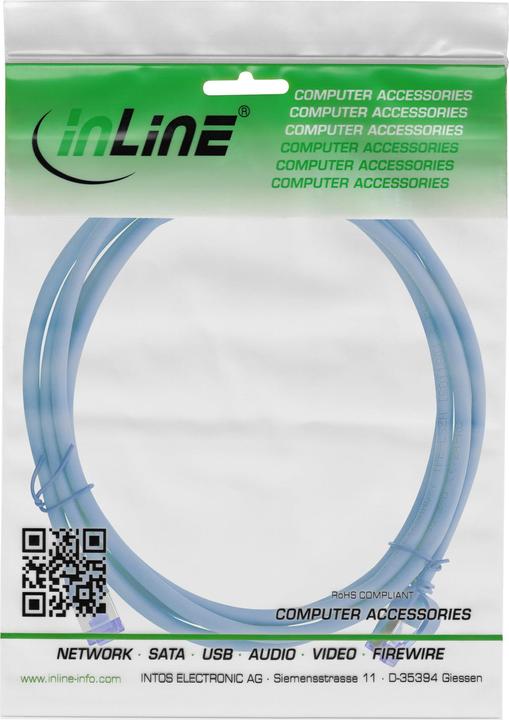 Produktbild InLine Patchkabel Slim (S/FTP, CAT6a, 10 m)