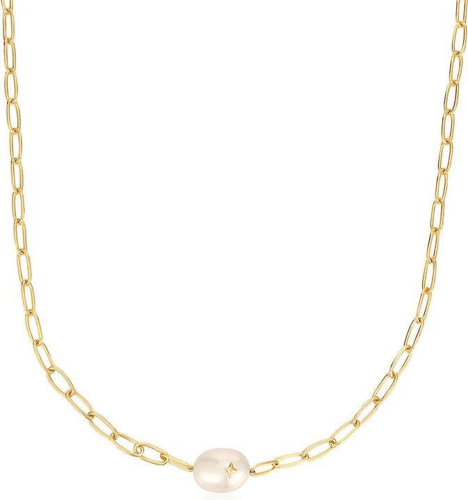 Actual product image Ania Haie N043-05G Pearl Power Ladies Necklace, adjustable (Plata Esterlina 925, 40 - 45 cm)