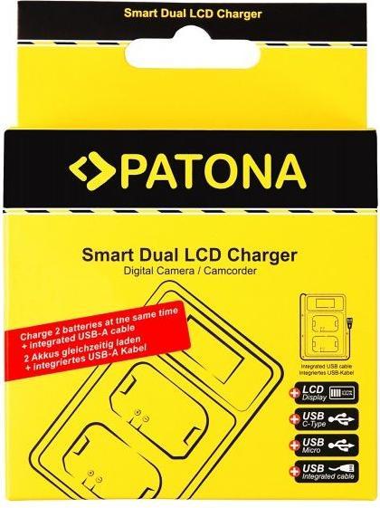 Actual product image Patona Charger Smart Dual LCD USB Nikon battery EN-EL14 (Charger)