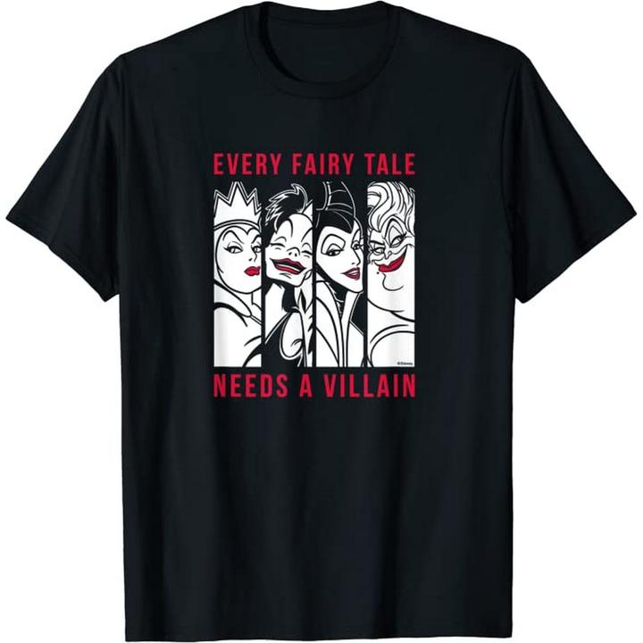 Immagine prodotto Disney Maglietta maschile in cotone Every Fairy Tale Needs A Villain (Ogni fiaba ha bisogno di un cattivo) (XL)