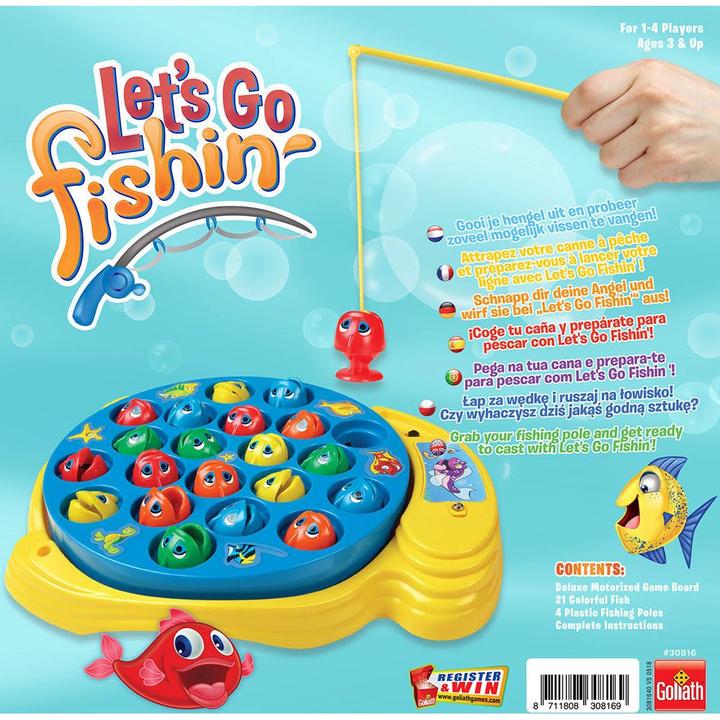 Actual product image Goliath Toys Let's go fishing original (German, English, French, Italian)