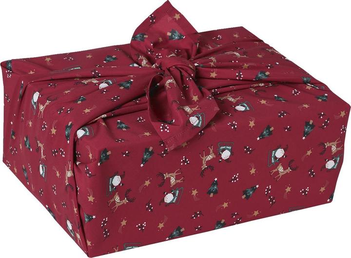 Image du produit Vertbaudet Lot de 2 serviettes cadeau Furoshiki Père Noël