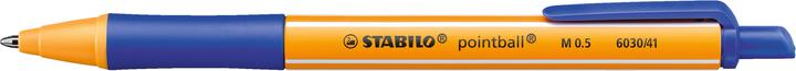 STABILO pointball retractable biros (Blue, 1 x)