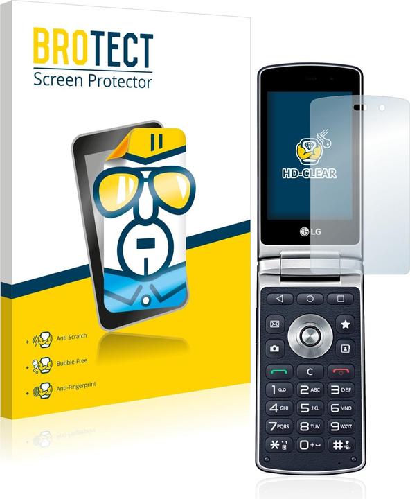 Productafbeelding BROTECT Schermbeschermer Schermbeschermfolie Helder Transparant (2 Stuk, LG Wijn Smart H410)