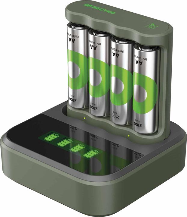 GP Batteries Battery Recharger (1 pcs., AA, 2100 mAh, Battery + charger)