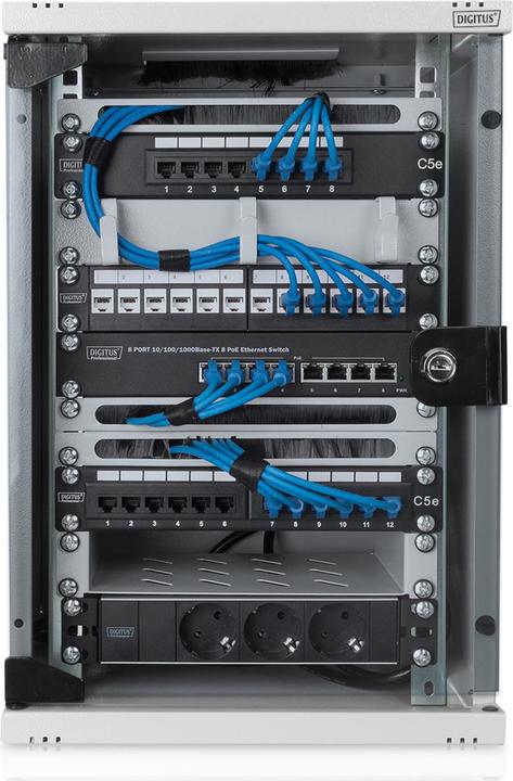 Actual product image Digitus Professional wall mounted enclosure (9 RU, 10 inch rack)