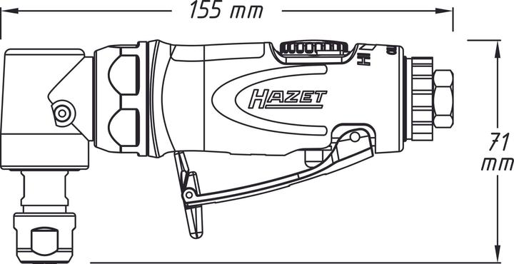 Image du produit HAZET Meuleuse ∙ coudée 9032N-5 (224 W)