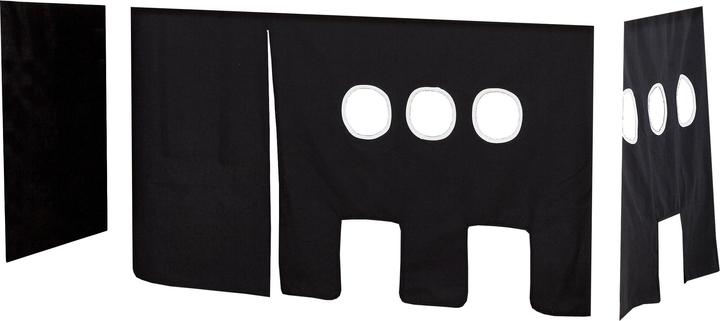 Produktbild Hoppekids Curtain to half-high bed 70x160 cm - Pirat (35-1008-BW-07M) - Bundle