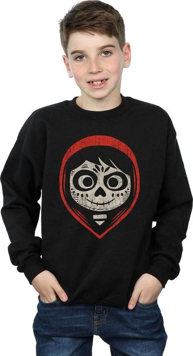 Actual product image Disney Boys Coco Miguel Skeleton Face Hood Sweatshirt (104)