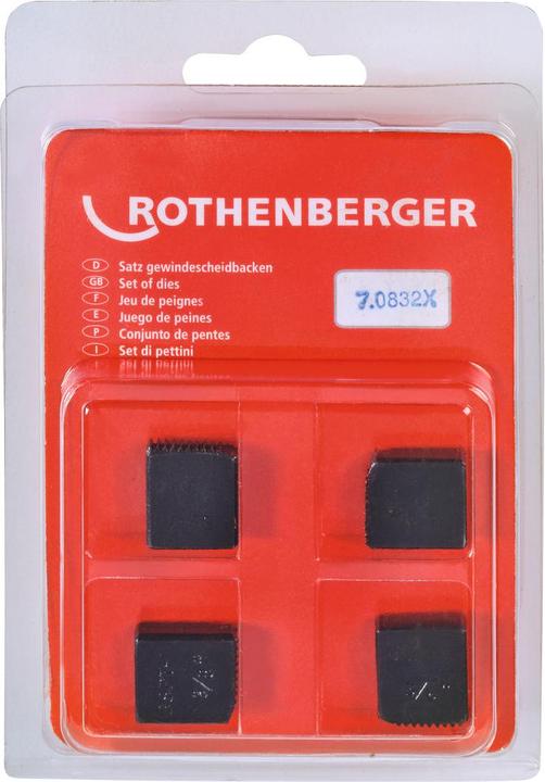 Rothenberger Rubinetto di ricambio BSPT R, 4 pezzi 3 (Lama di ricambio)