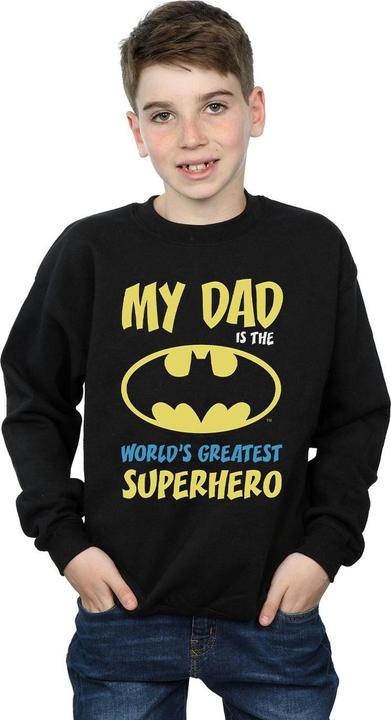 Actual product image Boys Batman World's Greatest Superhero Sweatshirt (104)