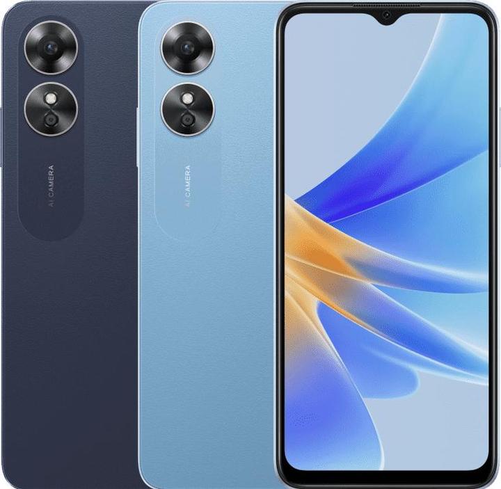 OPPO A17 (64 GB, Midnight Black, 6.56", Dual SIM, 50 Mpx, 4G)