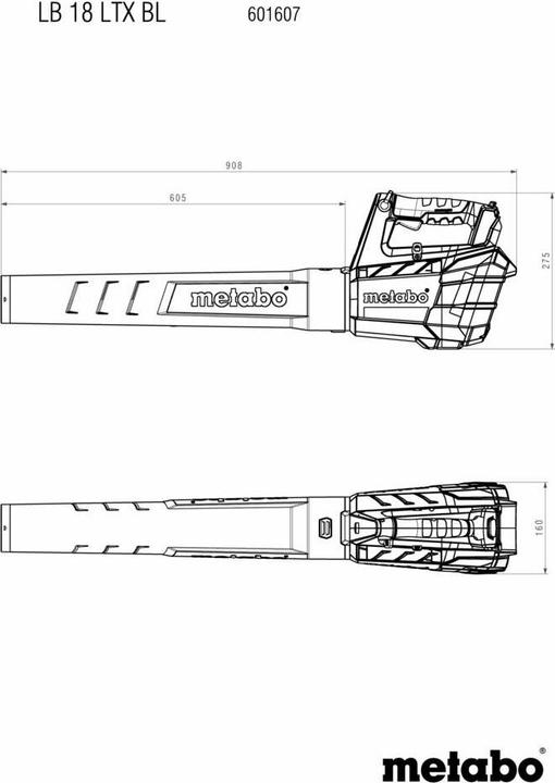 Produktbild Metabo LB 18 LTX BL (Akkubetrieb, Laubbläser)