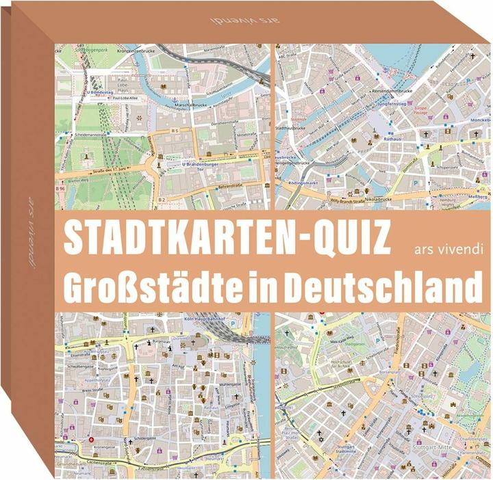Actual product image City map quiz Major cities in Germany (German)