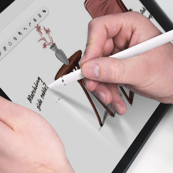Produktbild Avizar Smartphone/Tablet/PC Touchscreen-Stift, feine Spitze, Aluminium – Weiss
