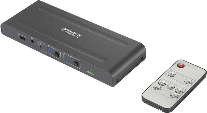 Actual product image SpeaKa Professional SP-HDA-300 2+1 Port HDMI Switch ARC (Audio Return Channel) 3