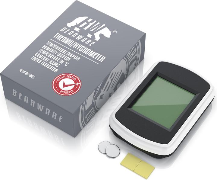 Image du produit Bearware Station météo, Station météo intérieure, Thermomètre Hygromètre, Mesureur de température et