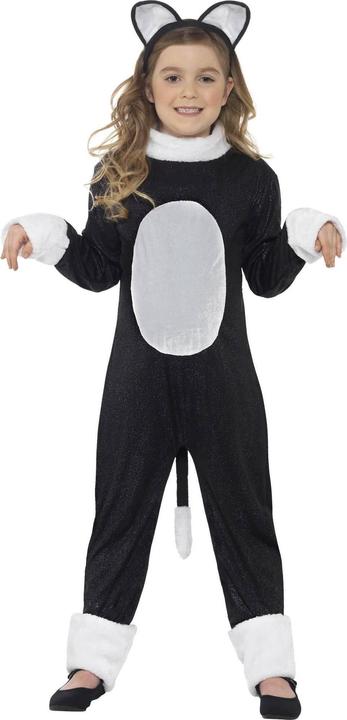 Actual product image Smiffys Girls Cat Halloween Costume Set (128, 134, 130 B)