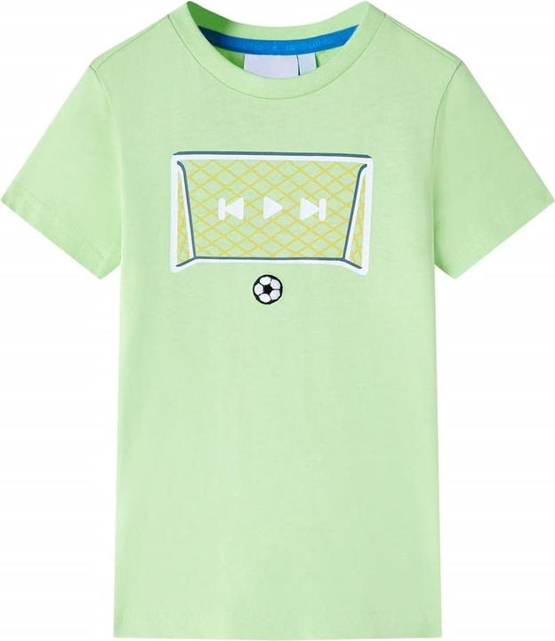 Immagine prodotto VidaXL T-shirt per bambini verde lime 104,Materiale: 100 % cotone,Colore (104)