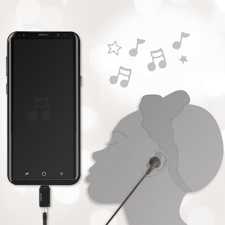 Productafbeelding LogiLink USB-C naar 3,5 mm (Digitaal -> Analoog)