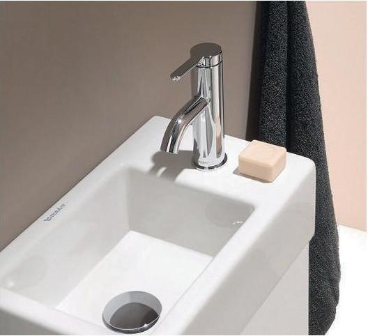 Actual product image Duravit Single lever basin mixer C.1 S without pop-up waste chrome