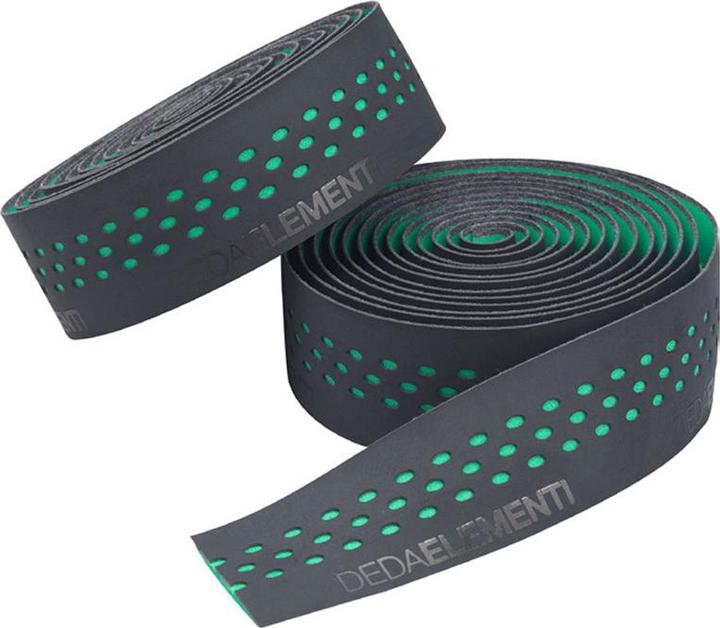 Actual product image Deda Elementi Presa Tape Handlebar Tape (Black/Green)