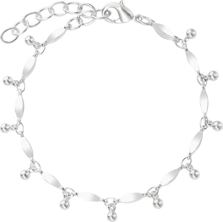 Immagine prodotto Steinkult Bracciale "Inés" placcato in argento (20 cm, Ottone placcato argento sterling)