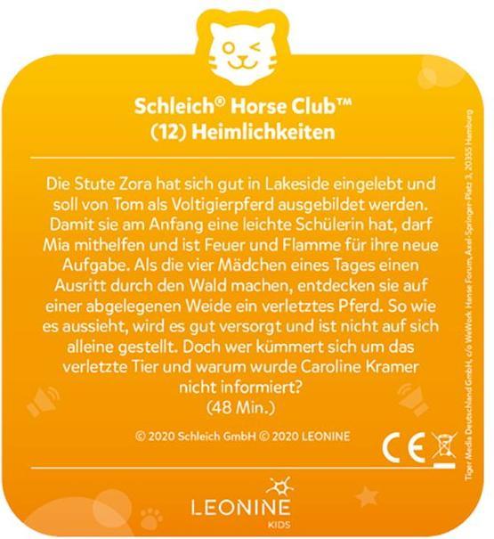 Produktbild Tigermedia Tigercard- Schleich Horse Club (12): Heimlichkeiten (Deutsch)