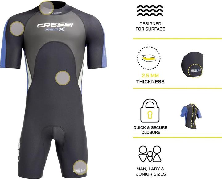 Produktbild Cressi Med X (2.5 mm, 4XL)