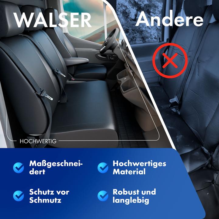 Image du produit Walser Housses de siège pour Mercedes Viano et Vito W639 pour 2 sièges individuels BJ 06/2003 - 2013