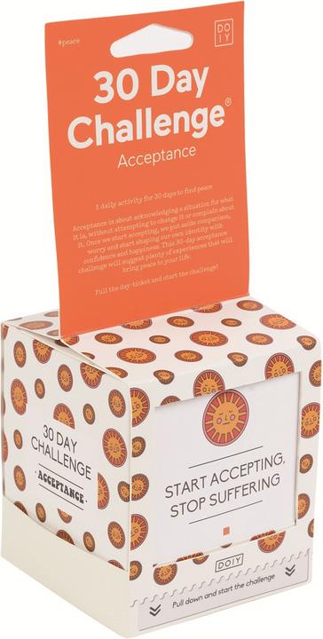 Doiy 30 Day Challenge "Acceptance" - Challenge box (English)