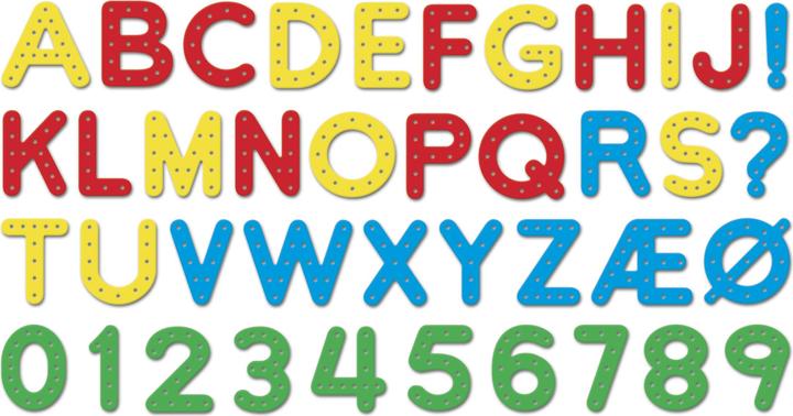Actual product image Quercetti Play Montessori Lacing ABC + 123 (Italian)