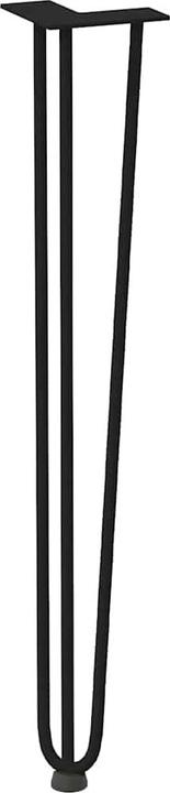 Produktbild VidaXL Haarnadelbeine 4 Stk. Schwarz 72 cm Massivstahl Hairpin Tischbein