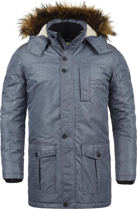 Actual product image Solid Octavus Men's Parka Outdoor Jacket Winter Coat With Teddy Fleece And Fur Hood With Hood (L)