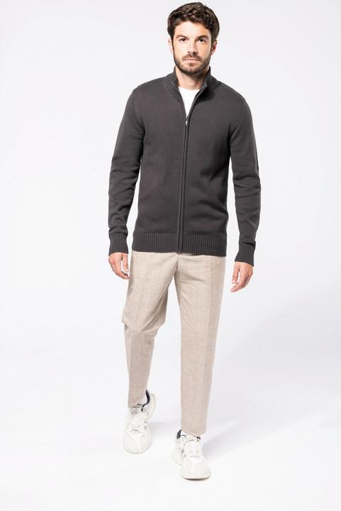 Produktbild Kariban Strickjacke mit Reissverschluss (L)