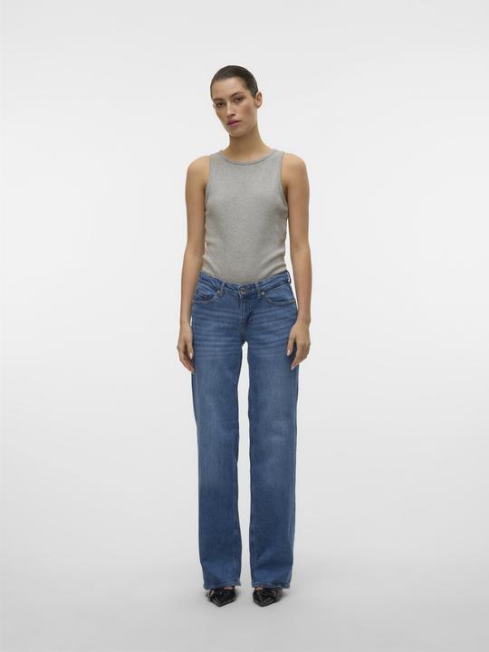 Image du produit Vero Moda VMVANESSA Niedrige Taille Weiter Beinschnitt Jeans Hose mit weitem Beinschnitt (25)