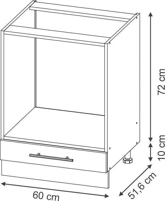 Immagine prodotto Vicco Herdumbauschrank Fame-Line (60 x 82 x 60 cm)
