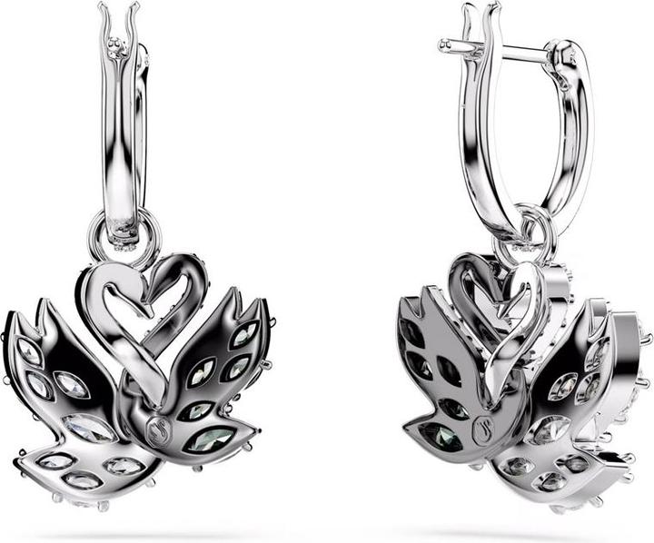 Produktbild Swarovski Swan Drop Ohrhänger Schwan Schwarz (Swarovski Metall)