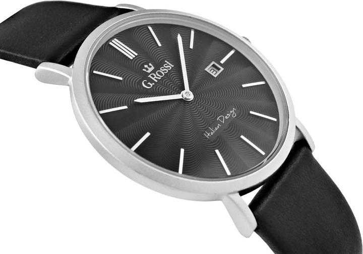 Actual product image Gino Rossi WATCH MEN'S WATCH - 10853A - SLIM (zg184c) + UNIVERSAL BOX (Analogue wristwatch, 400 mm)