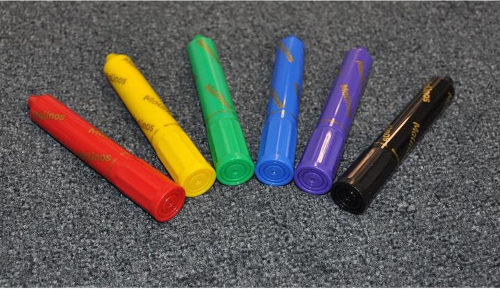 Immagine prodotto Malinos pastelli a cera 3 in 1, 6 pezzi (Multicolore, 6 x)