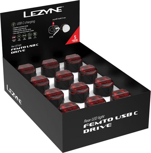 Produktbild Lezyne Femto USB C Drive Rear Box Set V2