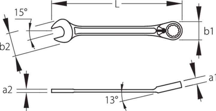 Produktbild Gedore 7 UR-012 Satz Maulschlüssel mit Ringratsche, umschaltbar 12-teilig 8-19 mm (8 mm, 9 mm, 10 mm, 11 mm, 12 mm, 13 mm, 14 mm, 15 mm, 16 mm)