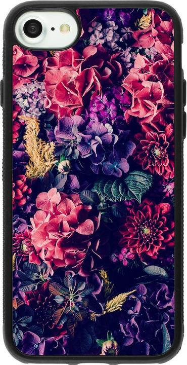 Produktbild PhoneLook Hülle Silikon schwarz Flowers Dark (Apple iPhone 7)