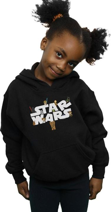 Actual product image Star Wars Girls Kiddie Logo Hoodie (116)