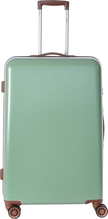 Anständiger Retro -Koffer grosser 76 cm Olivenlichtgrün (96 l)