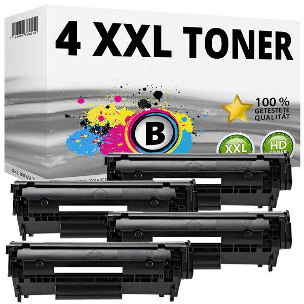 Druckfuxx 4x Toner FX-10 für Canon Laserfax L100 L120 L140 L160 PC-D 440 450 Fax